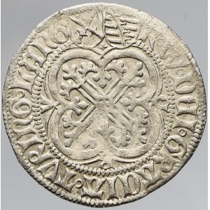 Sasko - Míšeň, Friedrich II. a Wilhelm III. Duryňský. Mečový groš z let 1457-64, minc...