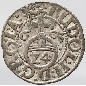 Schaumbrg - Pinneberg, 1/24 tolar 1603 I-G s tit. Rudolfa II. n. hr.
