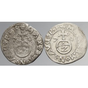 Stolberg - Königstein - Rochefort, Ludwig II. (1535-74). 2 krejcary (1/2 batzen) 1570 (2 typy) s tit. Maxmiliána II...