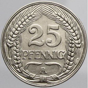 Drobné mince císařství po r. 1871, 25 pfennig 1910 A. KM-18