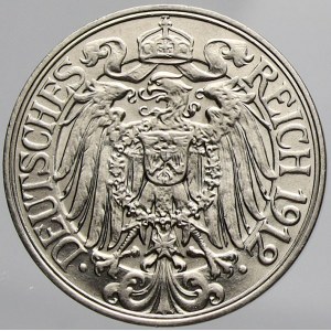 Drobné mince císařství po r. 1871, 25 pfennig 1912 A. KM-18