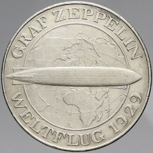 Výmarská republika, 5 RM 1929 A Zeppelin. KM-68. n. hry