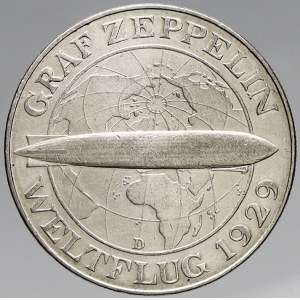Výmarská republika, 5 RM 1929 D Zeppelin. KM-69