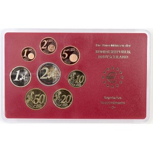 Sady oběhových mincí BRD, Sada oběhových mincí 2002 D. 1c - 2€. Původní papírový přebal