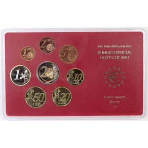 Sady oběhových mincí BRD, Sada oběhových mincí 2002 J. 1c - 2€. Původní papírový přebal