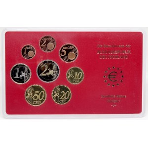 Sady oběhových mincí BRD, Sada oběhových mincí 2003 F. 1c - 2€. Původní papírový přebal