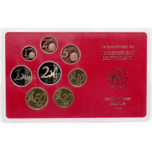 Sady oběhových mincí BRD, Sada oběhových mincí 2003 G. 1c - 2€. Původní papírový přebal