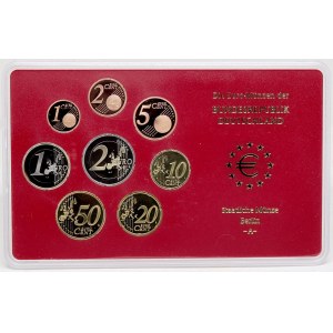 Sady oběhových mincí BRD, Sada oběhových mincí 2004 A. 1c - 2€. Původní papírový přebal