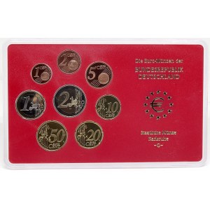 Sady oběhových mincí BRD, Sada oběhových mincí 2004 G. 1c - 2€. Původní papírový přebal