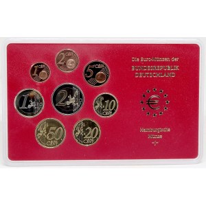 Sady oběhových mincí BRD, Sada oběhových mincí 2004 J. 1c - 2€. Původní papírový přebal