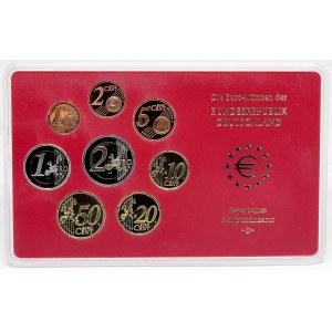 Sady oběhových mincí BRD, Sada oběhových mincí 2005 D. 1c - 2€. Původní papírový přebal