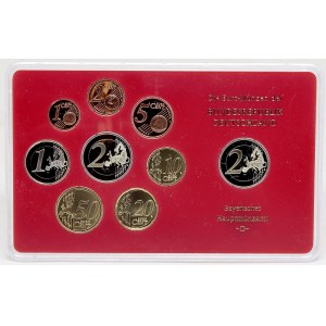 Sady oběhových mincí BRD, Sada oběhových mincí 2007 D. 1c - 2€. 2€ 50 let Římské smlouvy 2€ Mecklenburg-Vorpommern...
