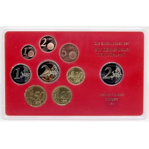 Sady oběhových mincí BRD, Sada oběhových mincí 2008 F. 1C - 2€ + 2€ Hamburg...