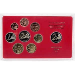 Sady oběhových mincí BRD, Sada oběhových mincí 2008 J. 1C - 2€ + 2€ Hamburg...