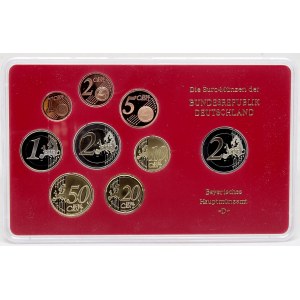 Sady oběhových mincí BRD, Sada oběhových mincí 2011 D. 1C - 2€ + 2€ Porýní - Vestfálsko...