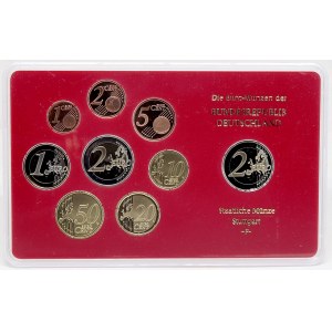 Sady oběhových mincí BRD, Sada oběhových mincí 2011 F. 1C - 2€ + 2€ Porýní - Vestfálsko...