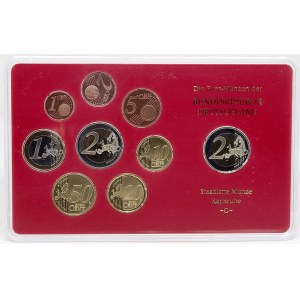 Sady oběhových mincí BRD, Sada oběhových mincí 2011 G. 1C - 2€ + 2€ Porýní - Vestfálsko...
