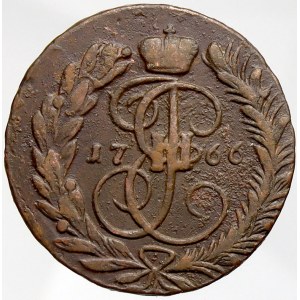 Rusko, Kateřina II. (1762-96), 2 kop. 1766 MM. KM-58.5