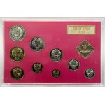 RSFSR - SSSR (1917-92), Sada oběhových mincí SSSR 1991 (1 kop. - 1 rubl + žeton), minc. Leningrad, plexi pouzdro, papír...