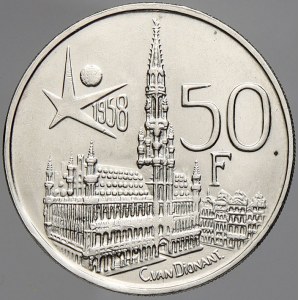Belgie, 50 frank 1958 (DES BELGES). KM-150.1
