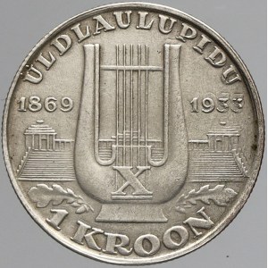 Estonsko, 1 koruna 1933. KM-14. vada razidla