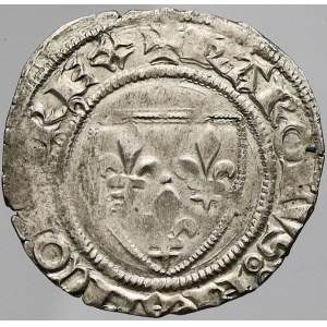 Francie, Karel VII. (1422-61). Groš tourský. Ciani-jako 684. nedor.