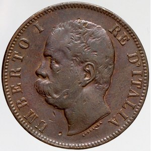 Itálie, 10 centisime 1893. KM-27.2