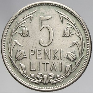 Litva, 5 lit 1925. KM-78