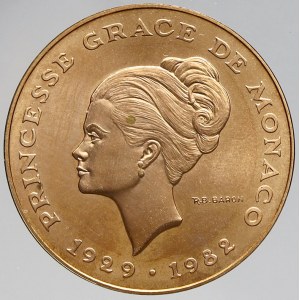 Monako, 10 frank 1982 Grace Kelly. KM-160