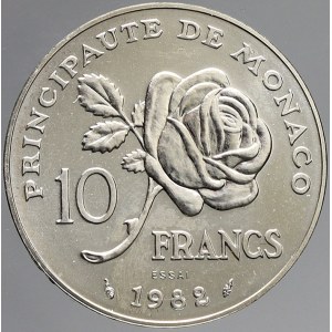 Monako, 10 frank 1982 Ag. KM-E73 Essai
