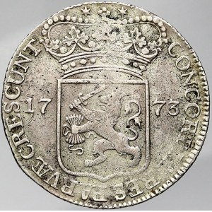 Nizozemí - Zeeland, 1 silverducat 1773. KM-52.1. dr. sty po závěsu
