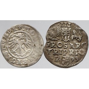 Polsko, ½ groš 1511. Zikmund III. III groš 1599. Obě mince blíže neurč.