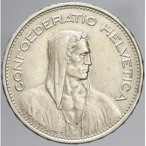 Švýcarsko, 5 frank 1939. KM-40