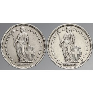 Švýcarsko, 1 frank 1939, 1940. KM-24