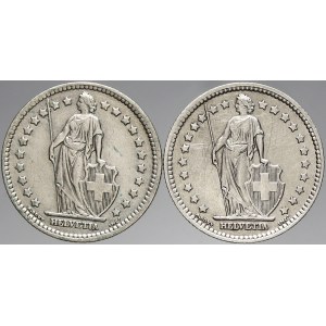 Švýcarsko, 1 frank 1943, 1944. KM-24