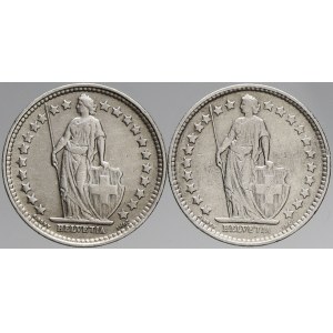 Švýcarsko, ½ frank 1920, 1928. KM-23