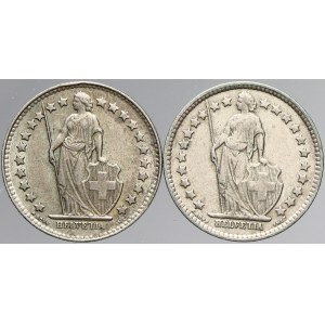 Švýcarsko, ½ frank 1931, 1939. KM-23