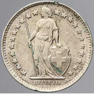 Švýcarsko, ½ frank 1955. KM-23