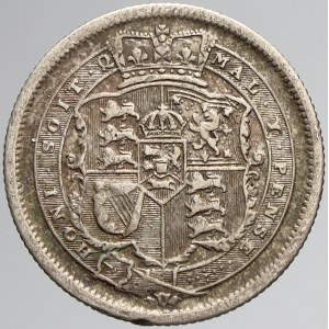 Velká Británie, Jiří III. (1760-1820). 1 shilling 1817. KM-666. n. hr.