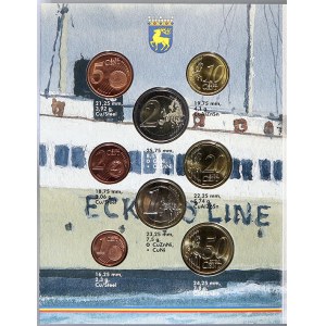 Evropa - sady oběhových mincí, Alandy - provincie Finska. 1 c. - 2 € 2011 finské oběžné euro mince...