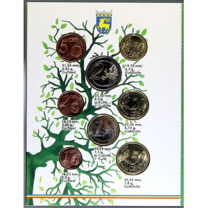 Evropa - sady oběhových mincí, Alandy - provincie Finska. 1 c. - 2 € 2016 finské oběžné euro mince. Poštovní známka...