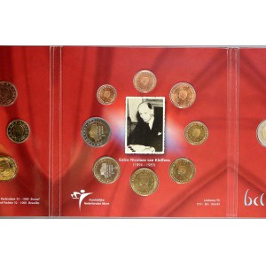 Evropa - sady oběhových mincí, Benelux. Společné vydání Belgie, Nizozemska a Lucemburska v jedné sadě. 1 c. - 2 € 2004...
