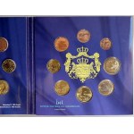 Evropa - sady oběhových mincí, Benelux. Společné vydání Belgie, Nizozemska a Lucemburska v jedné sadě. 1 c. - 2 € 2007...
