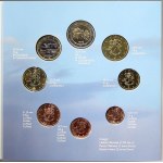 Evropa - sady oběhových mincí, Finsko. 1c. - 2 € 1999, 2000, 2001. Tři ročníkové sady v jednom přebalu...