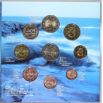 Evropa - sady oběhových mincí, Finsko. 1c. - 2 € 2006. Obsahuje 2 € na 60 let OSN a 50 let členství Finska v OSN...