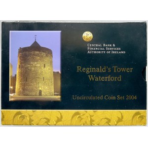 Evropa - sady oběhových mincí, Irsko. 1 c. - 2 € 2004 Watefrordská věž. Papírový přebal