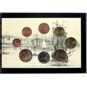 Evropa - sady oběhových mincí, Irsko. 1 c. - 2 € 2004 Watefrordská věž. Papírový přebal