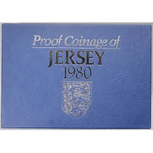 Evropa - sady oběhových mincí, Jersey. 1/2 p. - 50 p. 1980...