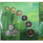 Evropa - sady oběhových mincí, Litva. Sada oběhových mincí 2009 (1 c. - 5 L), orig. papírový obal banky (vydáno 5000 ks...