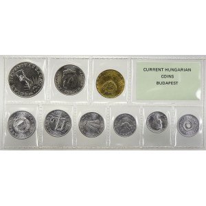 Evropa - sady oběhových mincí, Maďarsko. Sada oběhových mincí 1972 (2 fill. - 10 Ft.), orig...